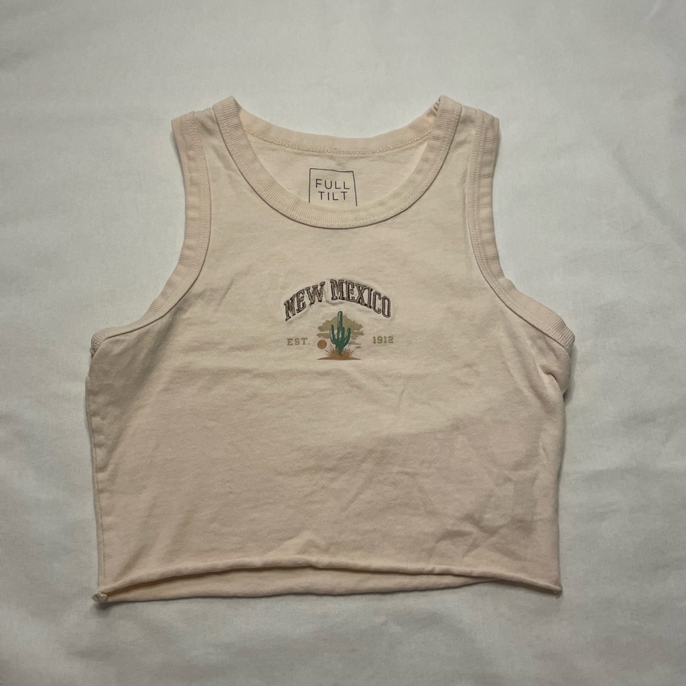 Full Tilt Cream New Mexico Crop Top